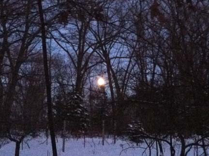 Moon of wintertime, ushering in the New Year