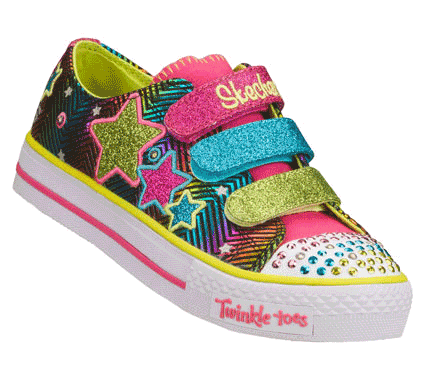 The angel wore sparkling shoes