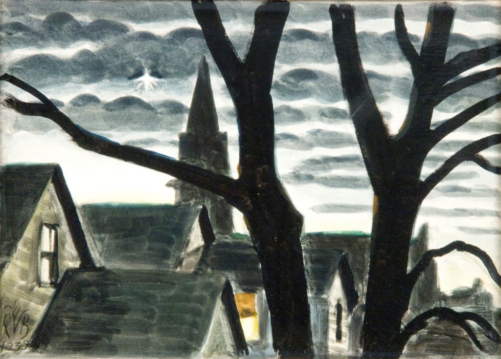 The Star, Christmas Night, Charles Burchfield, 1939, watercolor. Detroit Institute of Arts