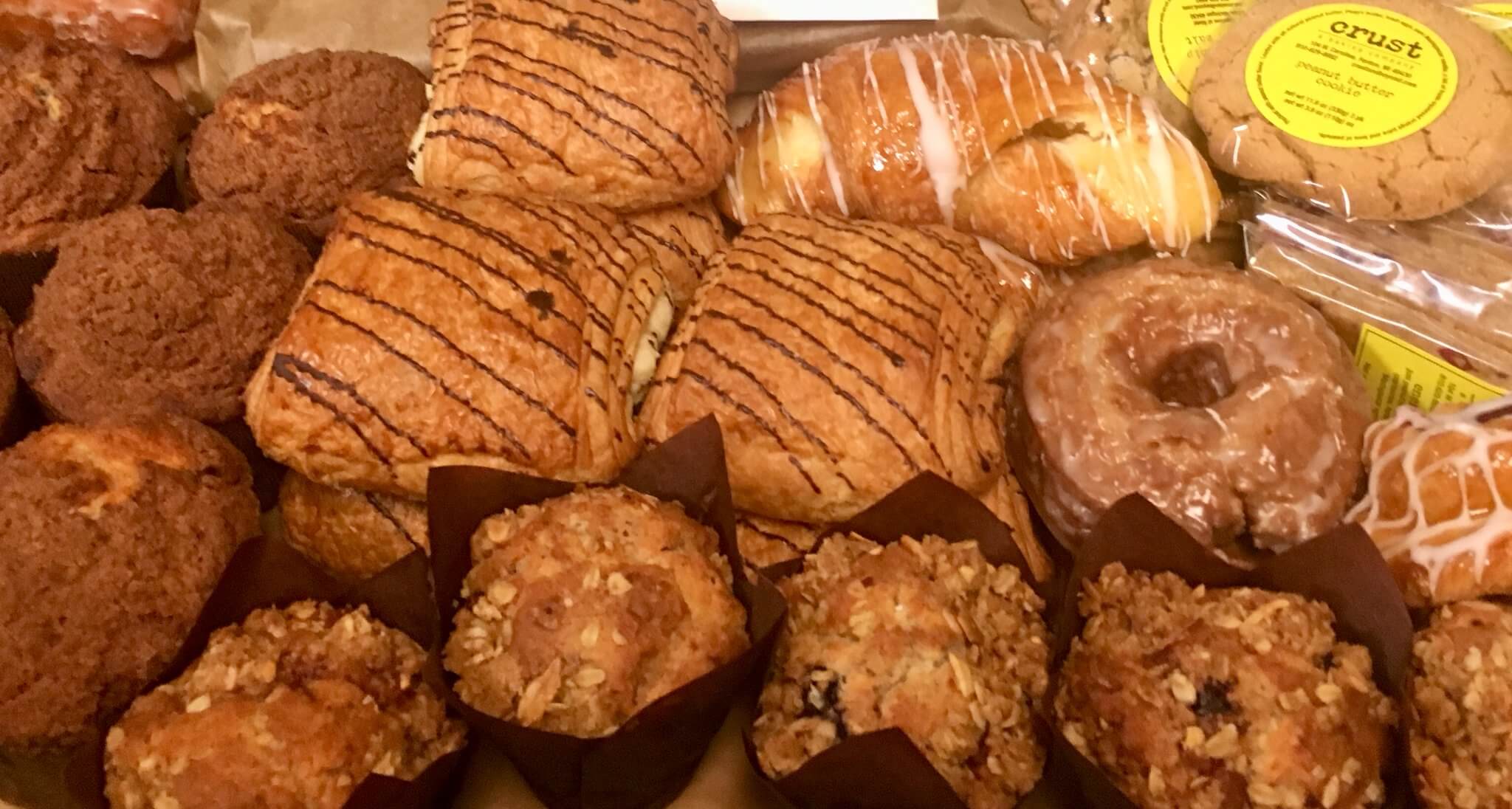 Uptown carrying products from Crust a baking company, Tasty Bakery